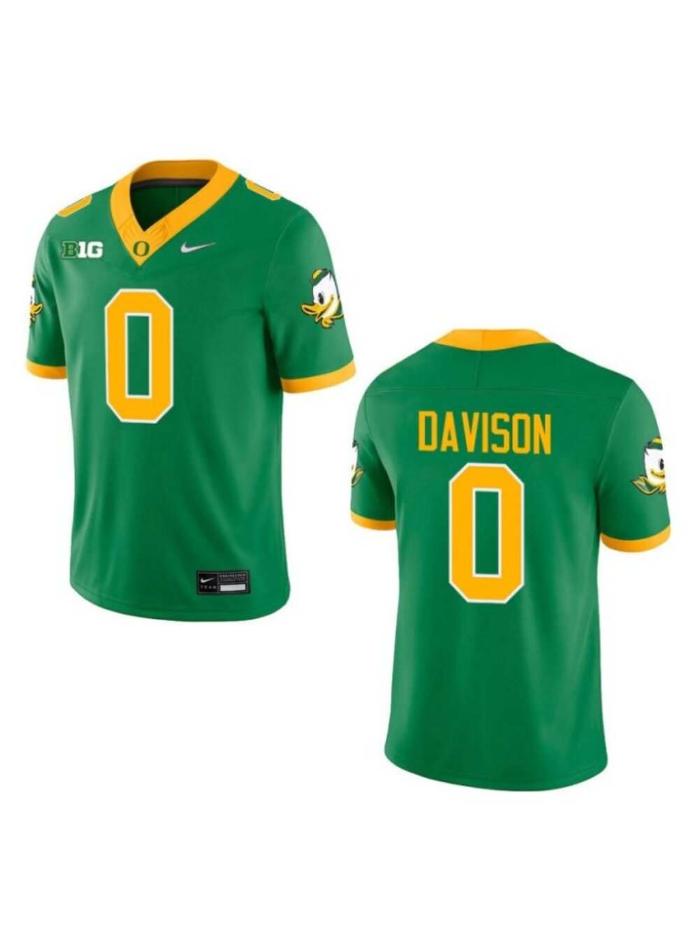 Kids Youths Jordon Davison Green Stitched Jersey Vapor